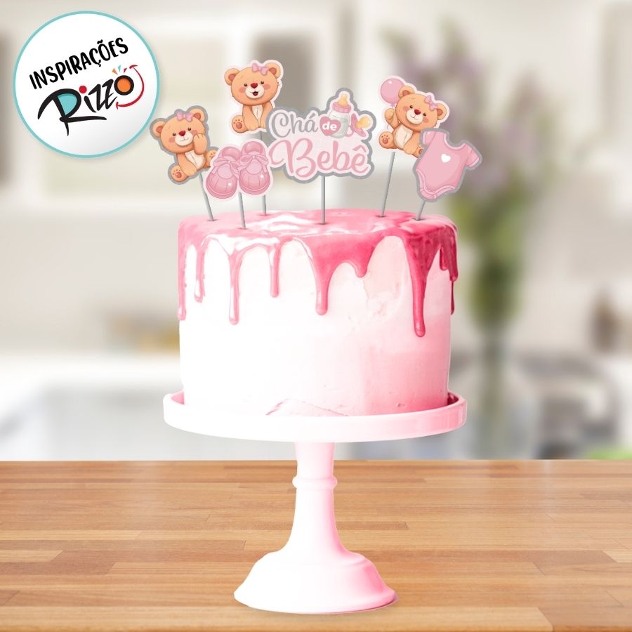 como fazer decoração de bolo de menina gastando pouco