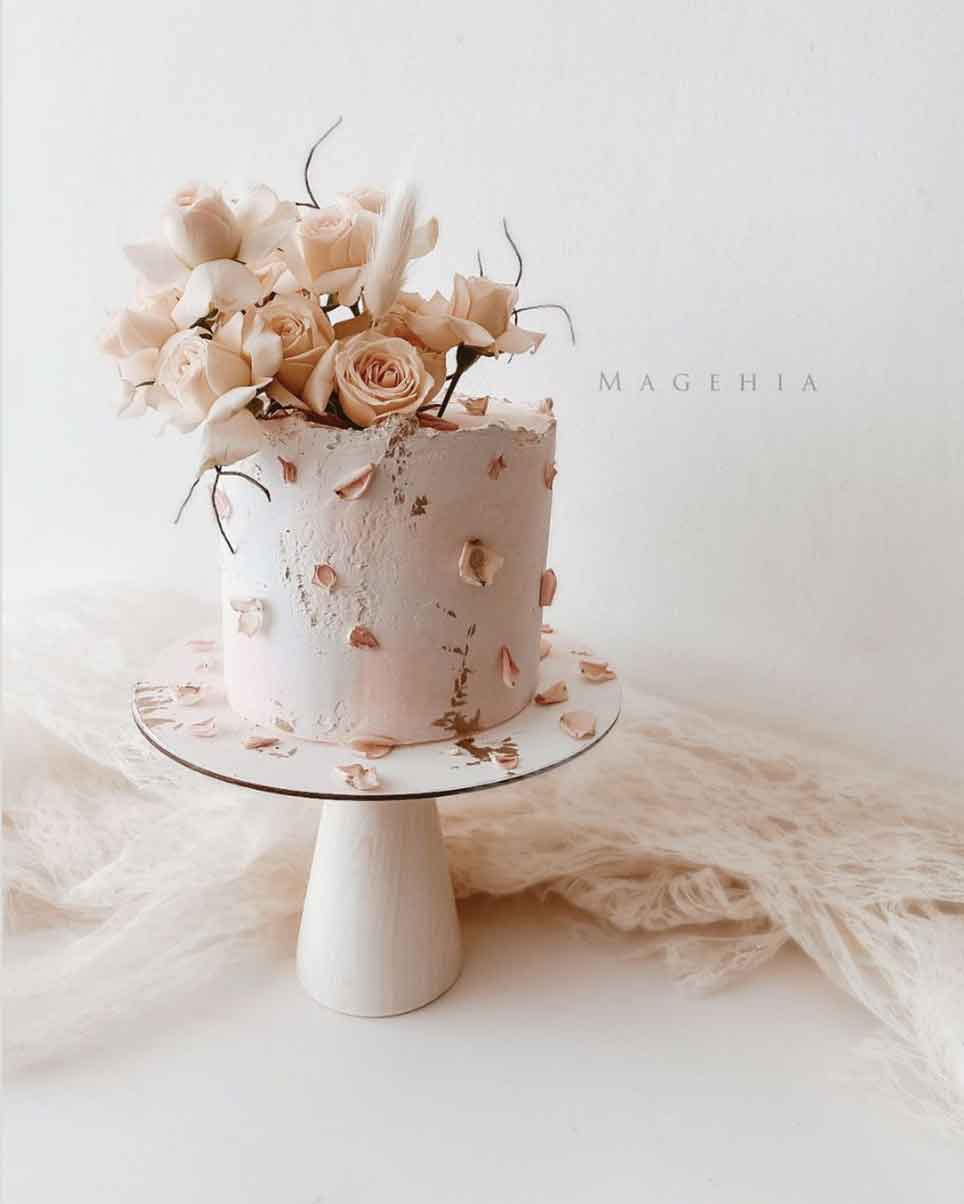 decoração de bolo redondo