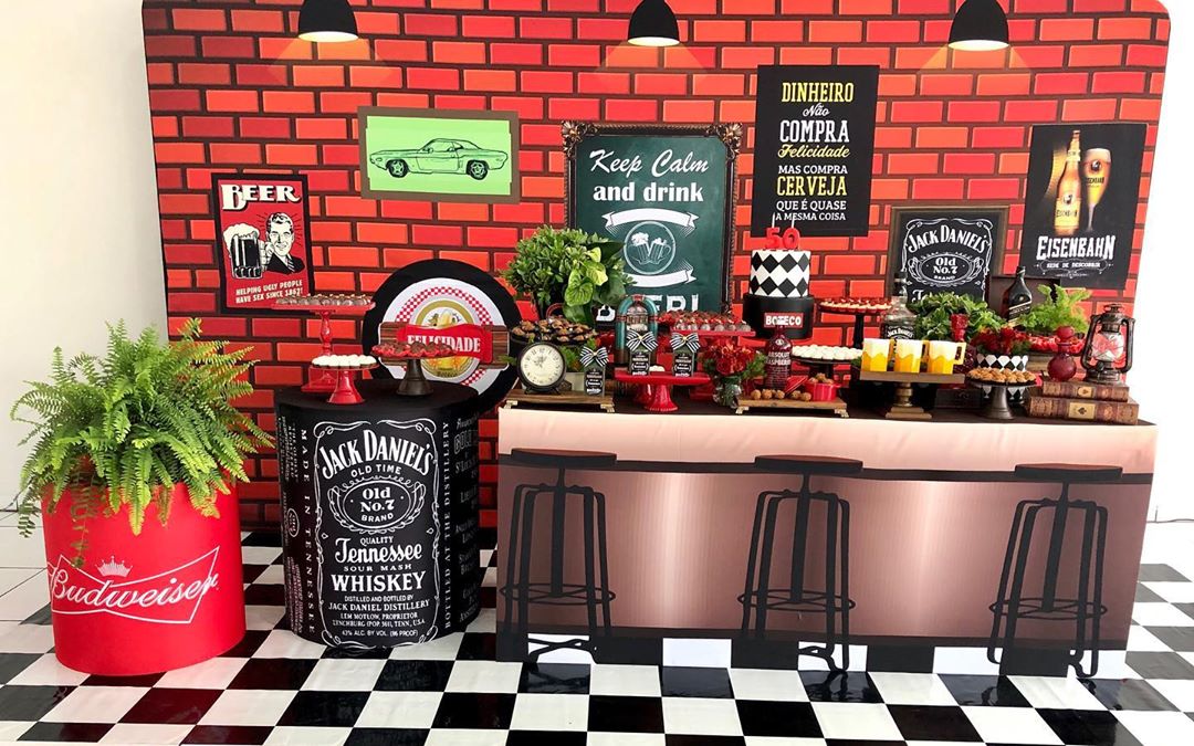 ideias criativas decoração boteco aniversário