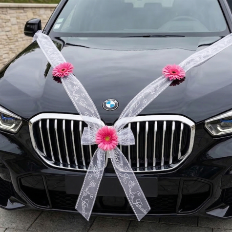 ideias criativas decoração carro noiva