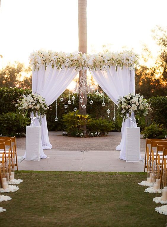 decoração casamento campo simples
