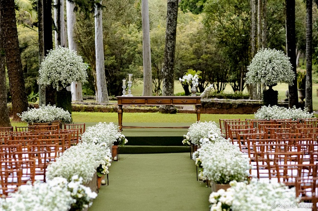 flores para casamento ao ar livre barato