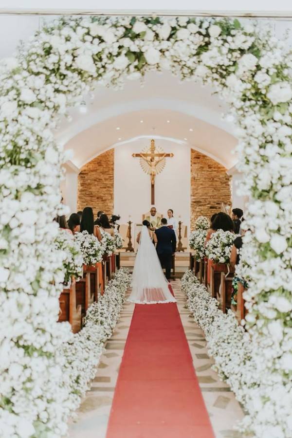 decoração de casamento igreja católica simples