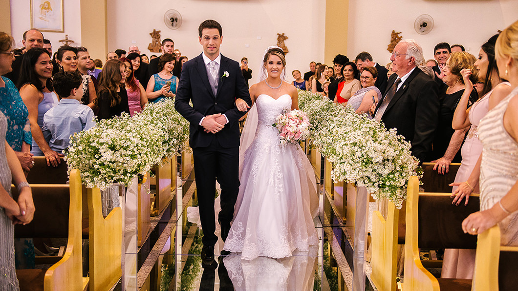 decoração de casamento igreja católica simples
