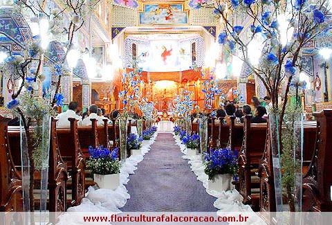 decoração de casamento igreja católica simples