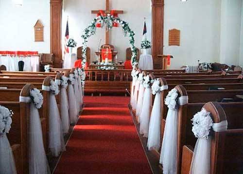 decoração de casamento igreja católica simples