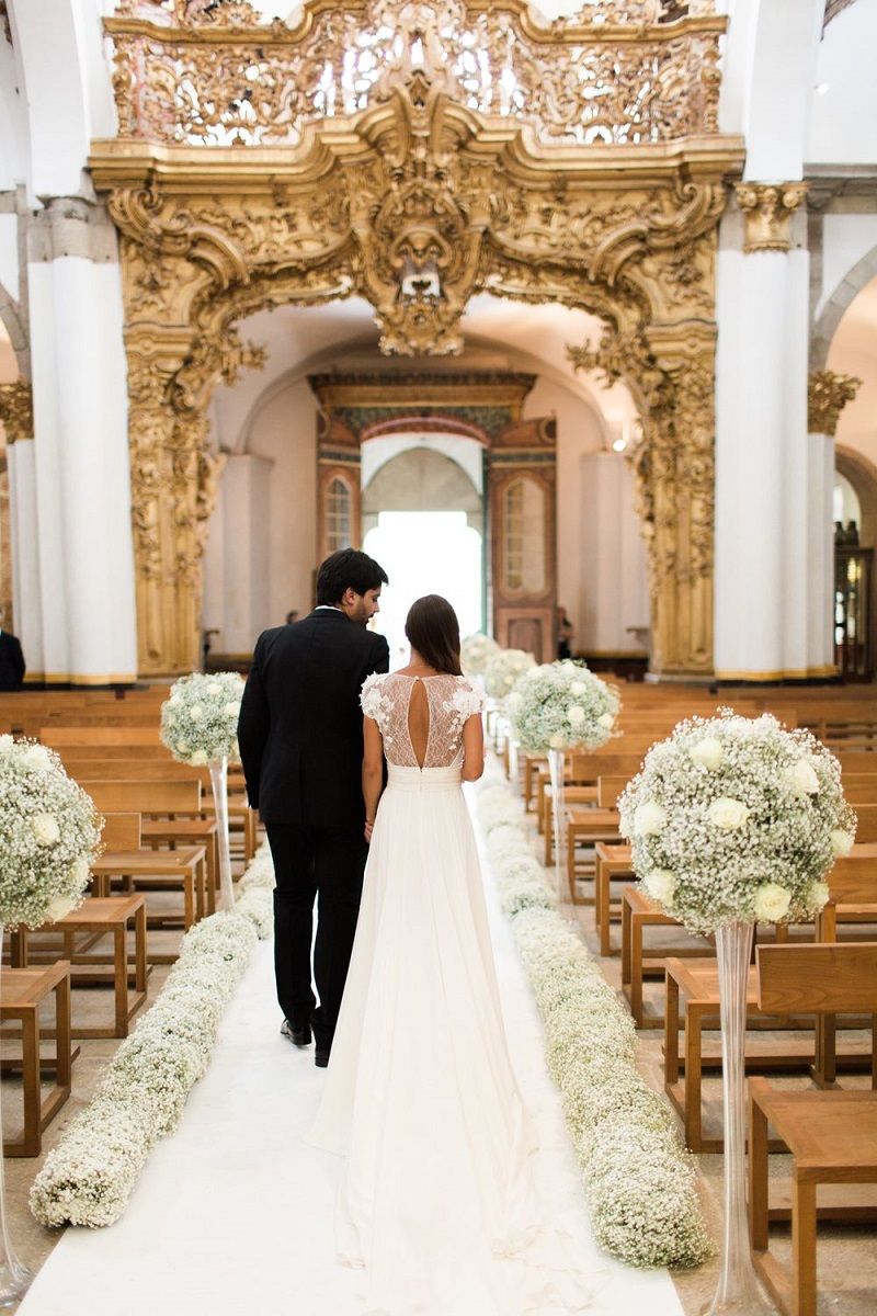decoração de casamento igreja católica simples
