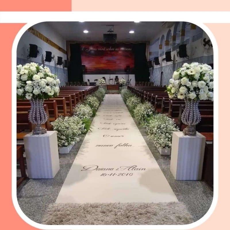 decoração de casamento igreja católica simples
