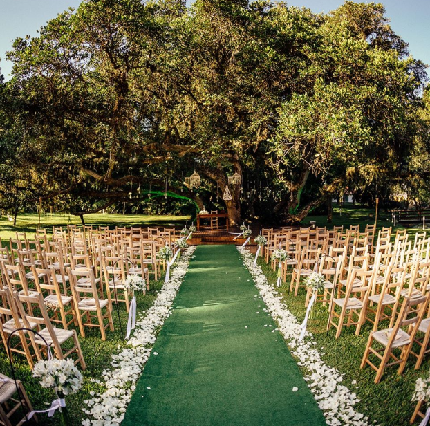 casamento ao ar livre rústico