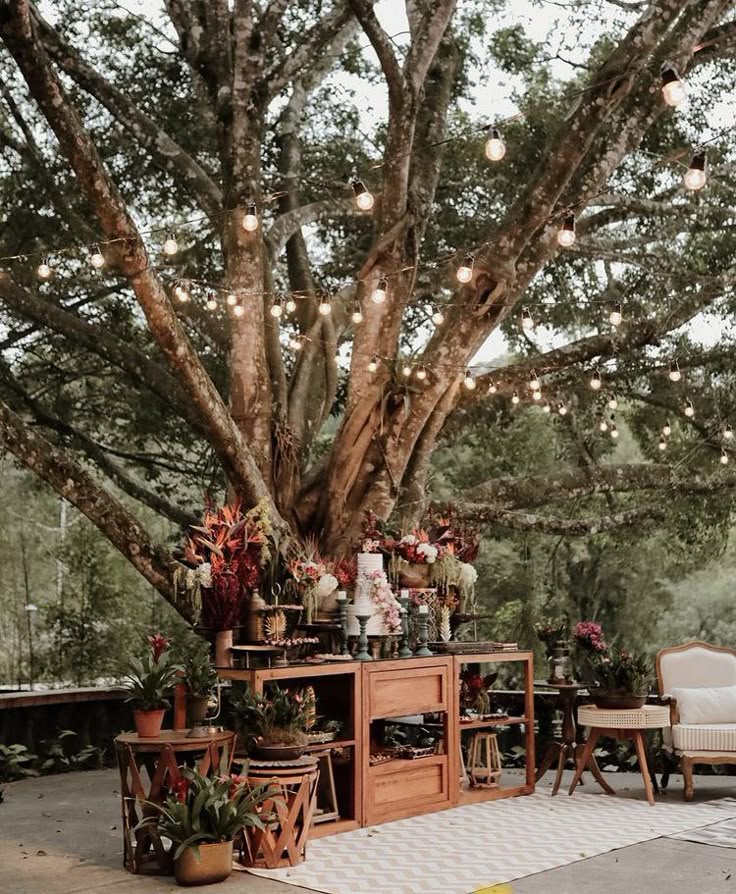 casamento ao ar livre rústico