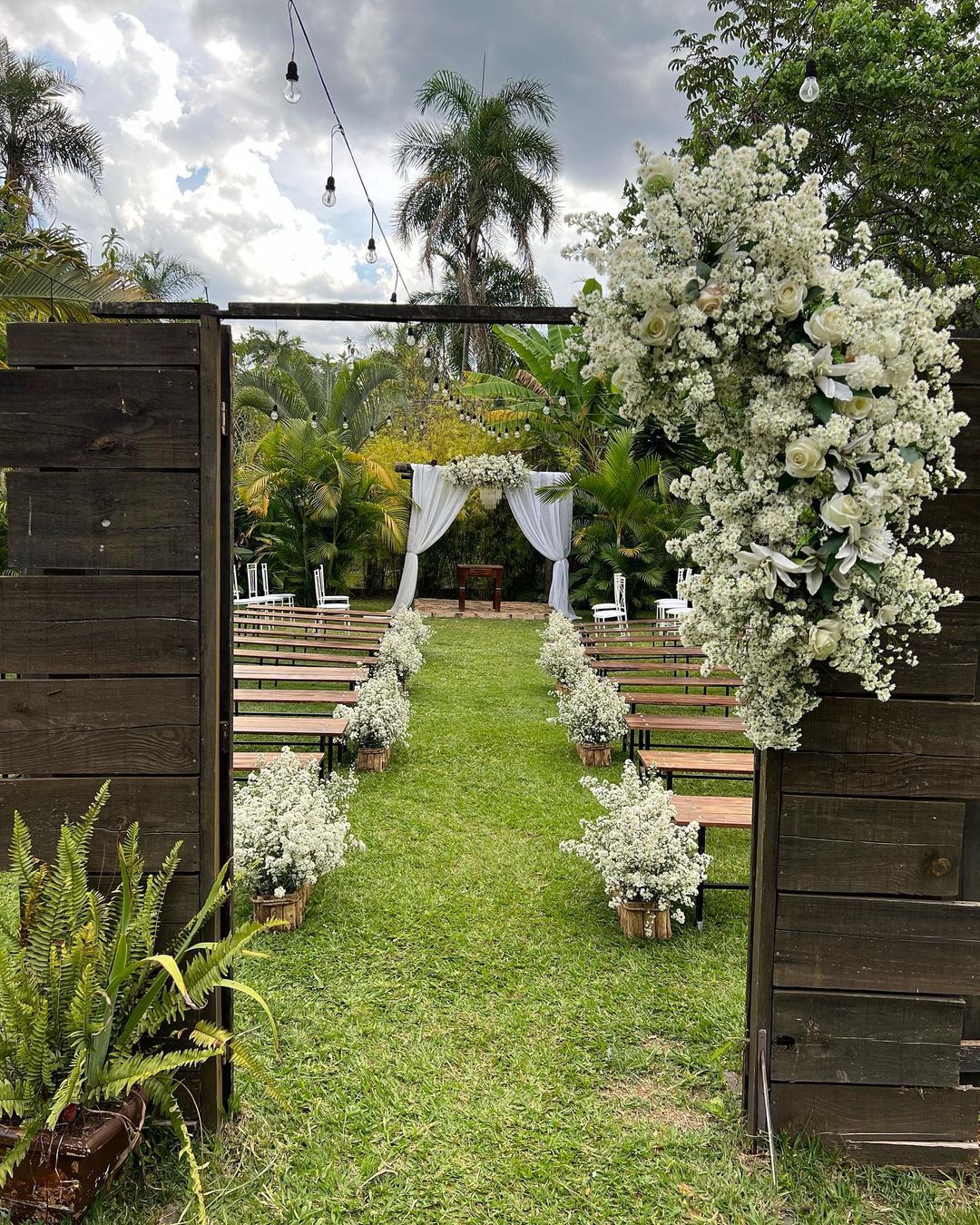 ideias decoração casamento campo