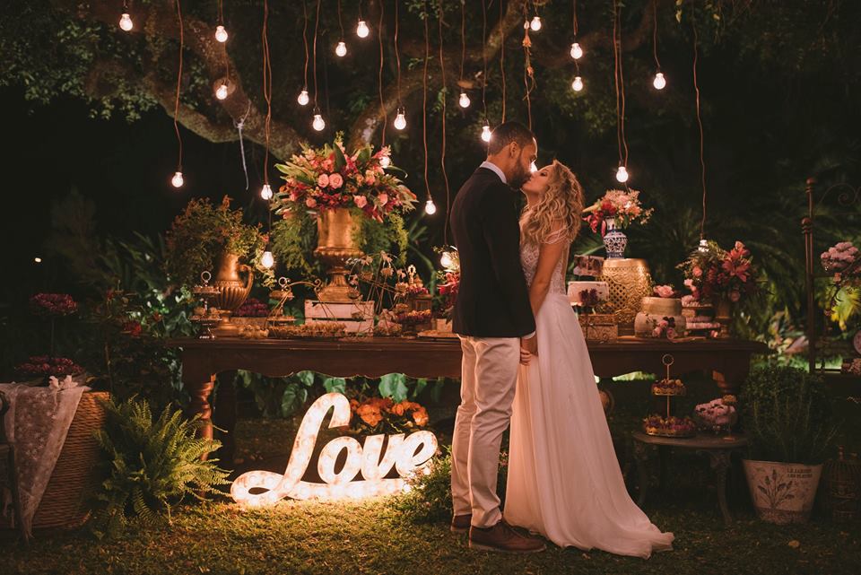 mobiliário casamento rústico