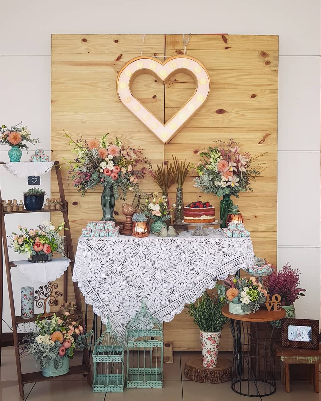 decoração de casamento simples e barata rústico