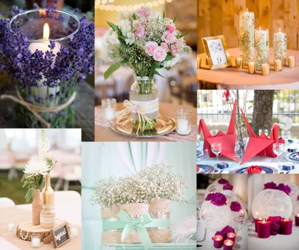 centro de mesa casamento rústico vs clássico