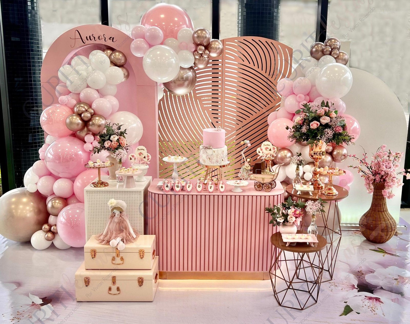 decoração chá de bebê com balões