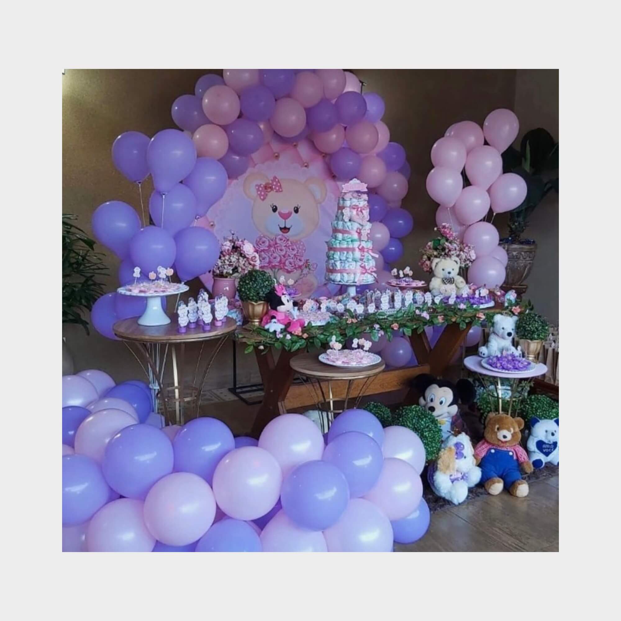 decoração chá de bebê com nome
