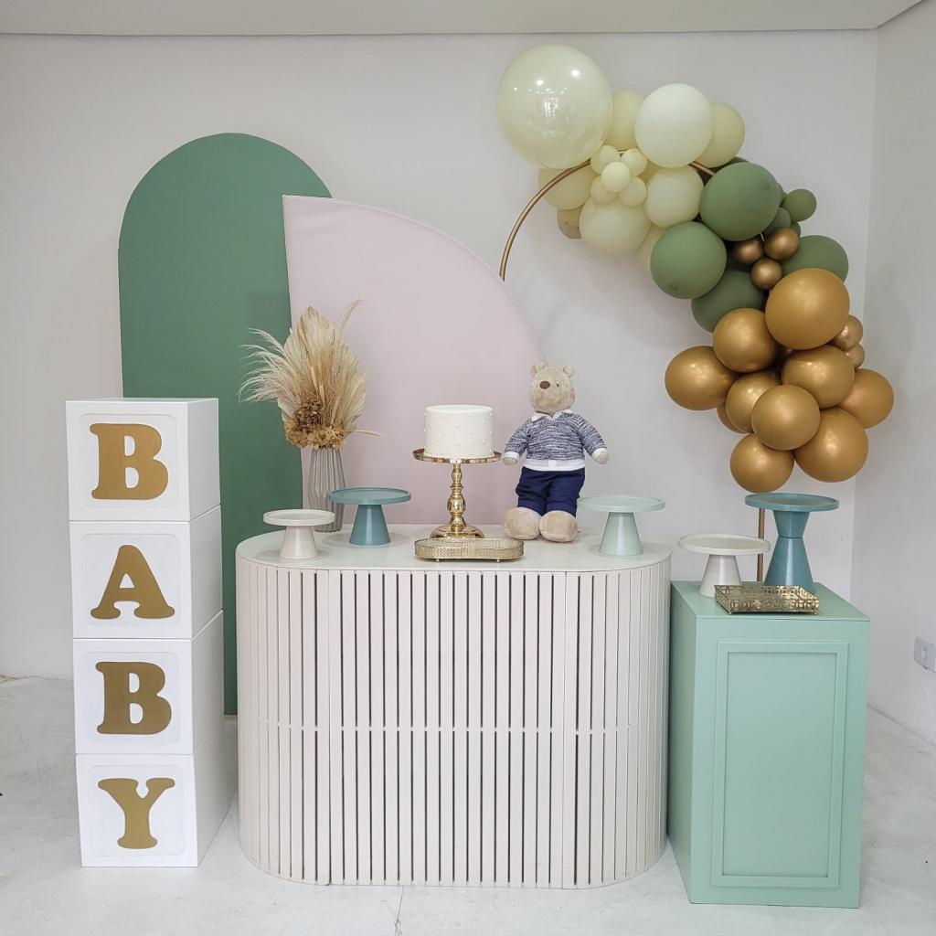 decoração chá de bebê diy