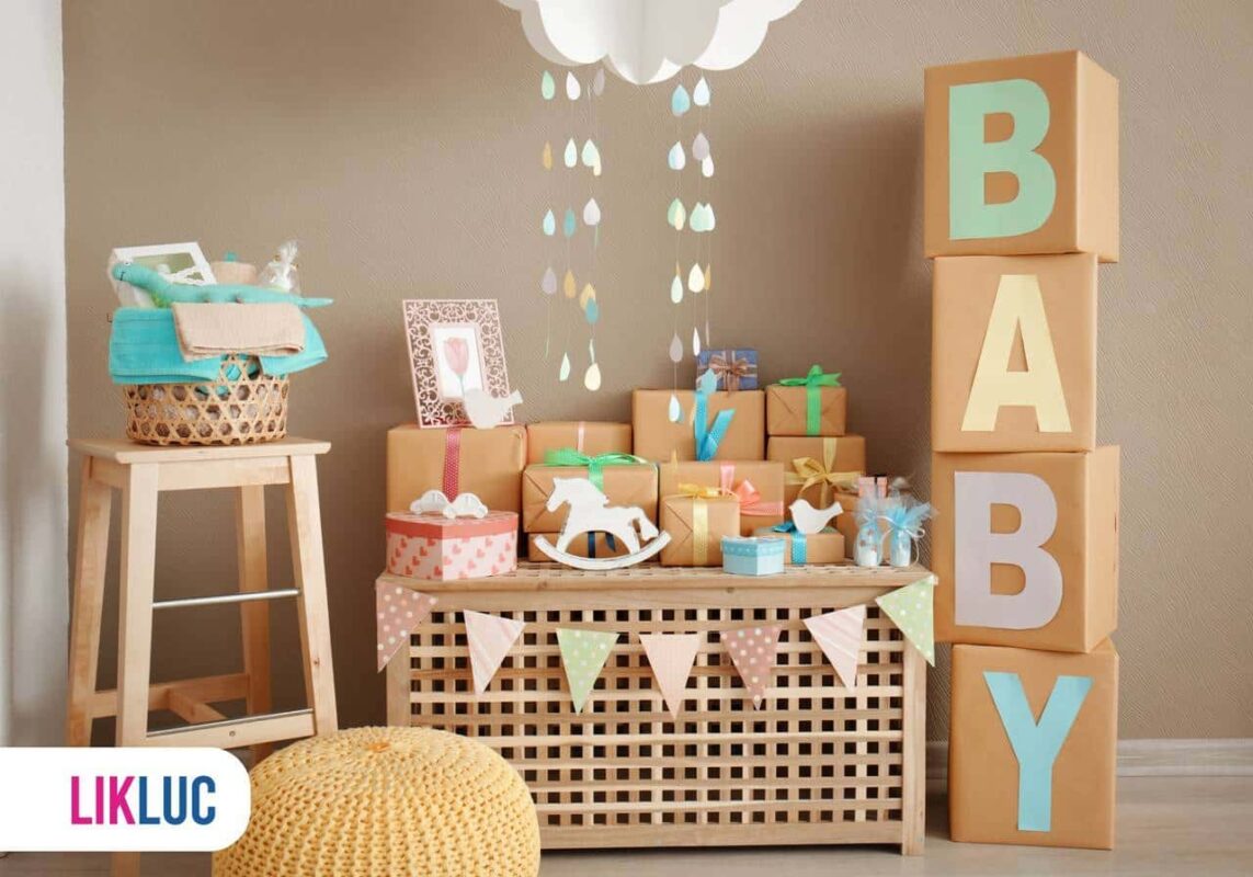 erros comuns decoração chá de bebê menino simples