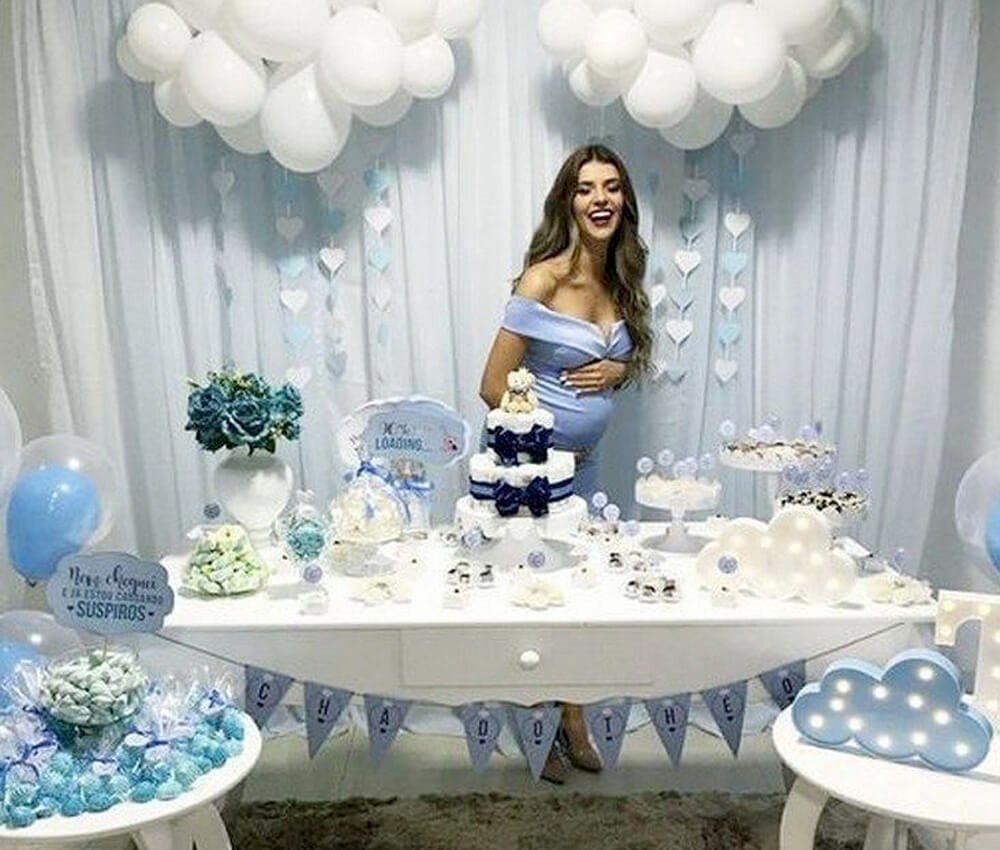 decoracao de cha de bebe para menino simples