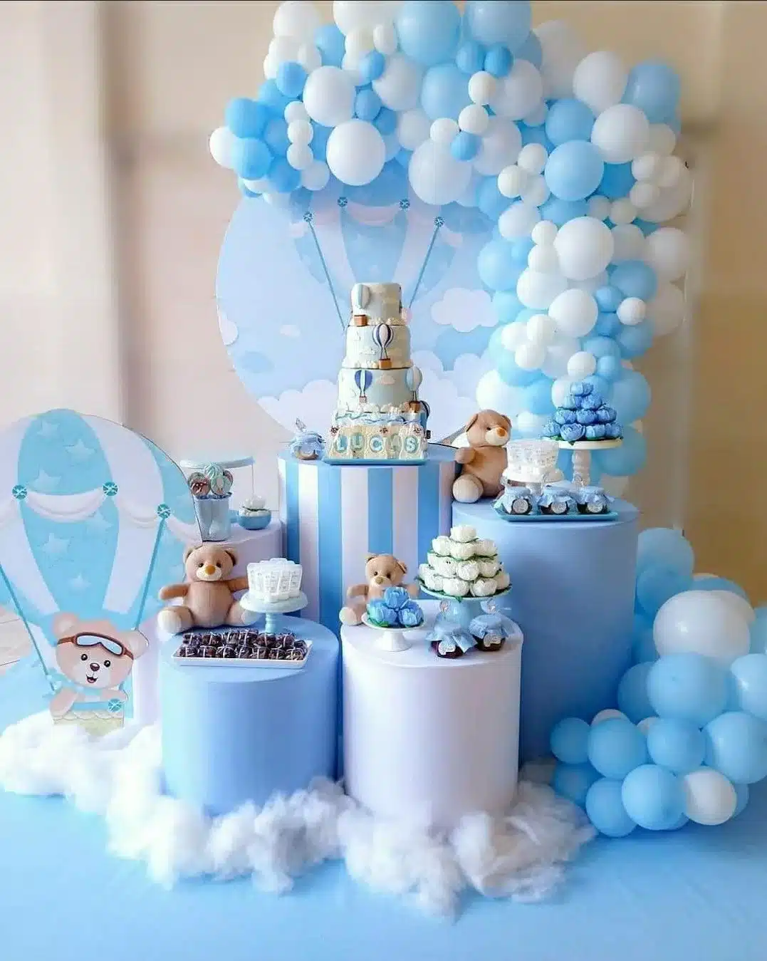 decoracao de cha de bebe para menino simples