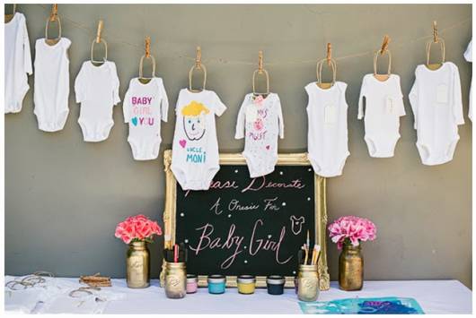 decoração de chá de fraldas
