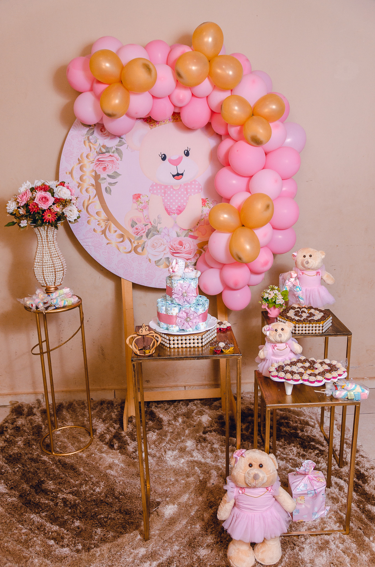 elementos essenciais decoração chá de bebê