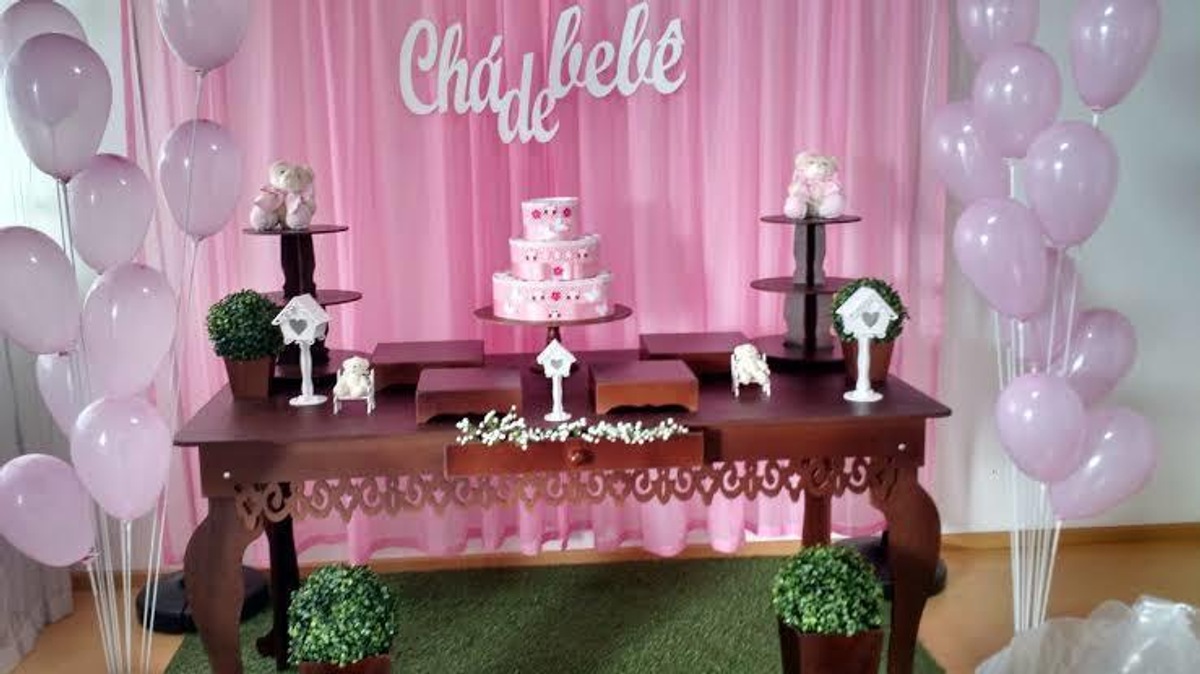 decoração chá de fraldas simples e barata