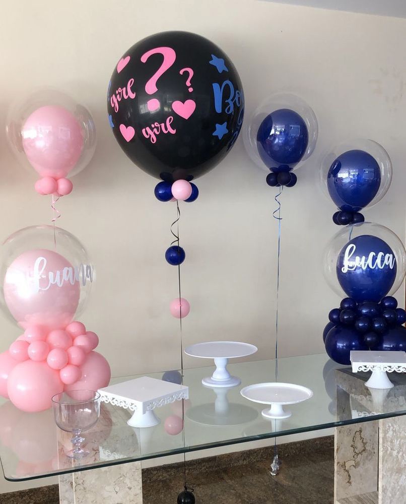 decoração chá revelação cegonha