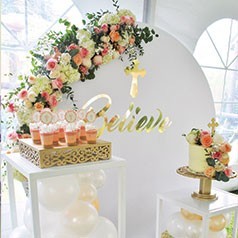 decoração primeira comunhão para menino