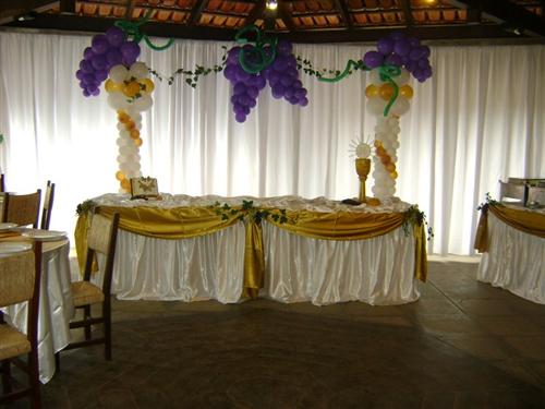 decoração primeira comunhão simples e barata