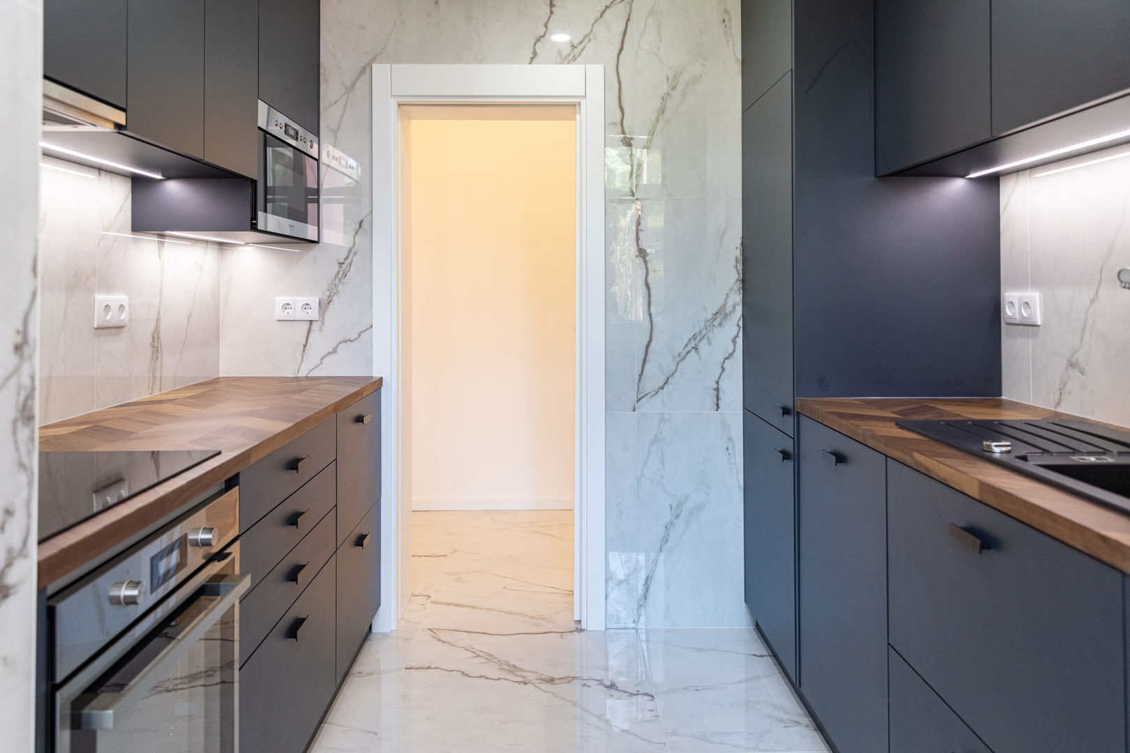 decoração de cozinha cinza