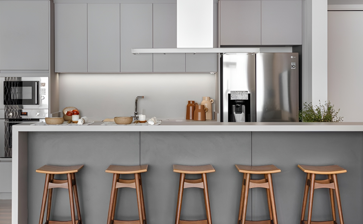 quanto custa reformar cozinha com armários cinza