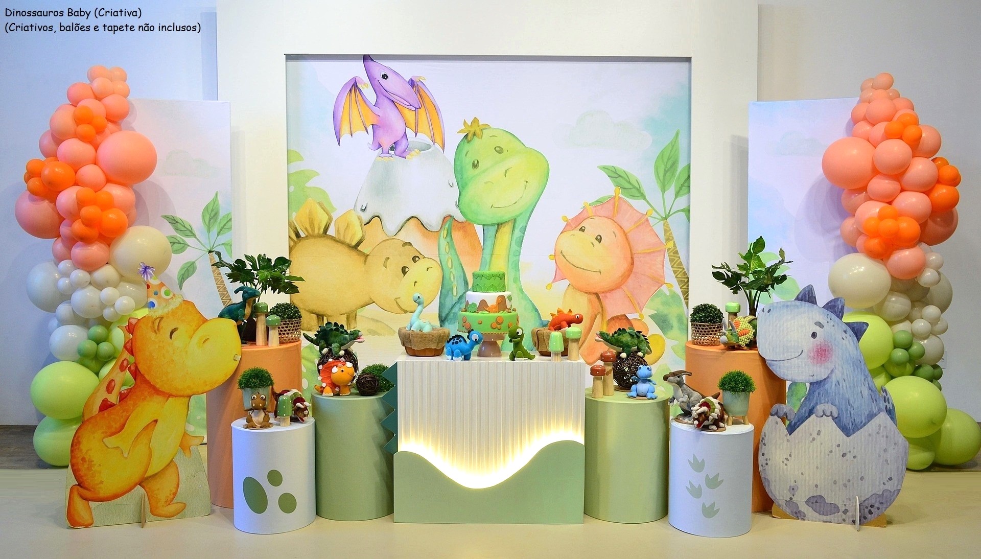 decoração dinossauro baby