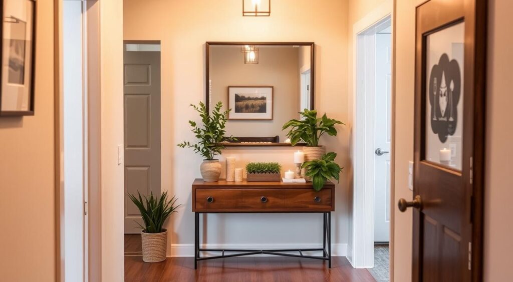 decoração de entrada de casa