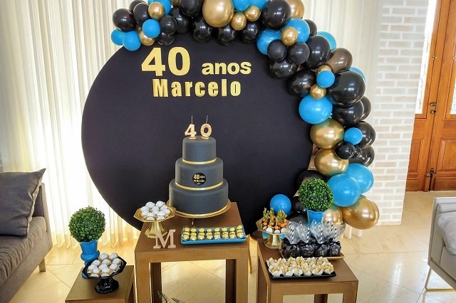 decoração 40 anos feminina elegante