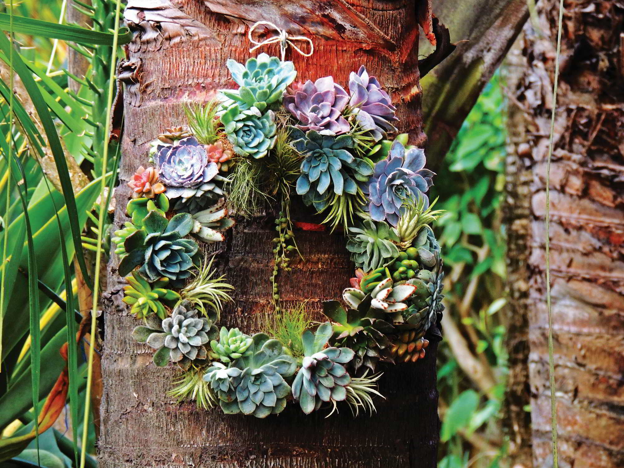 decoração festa folhas verdes barata