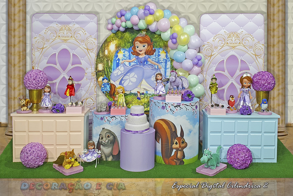 erros comuns decoração festa princesa sofia primeiro aniversário