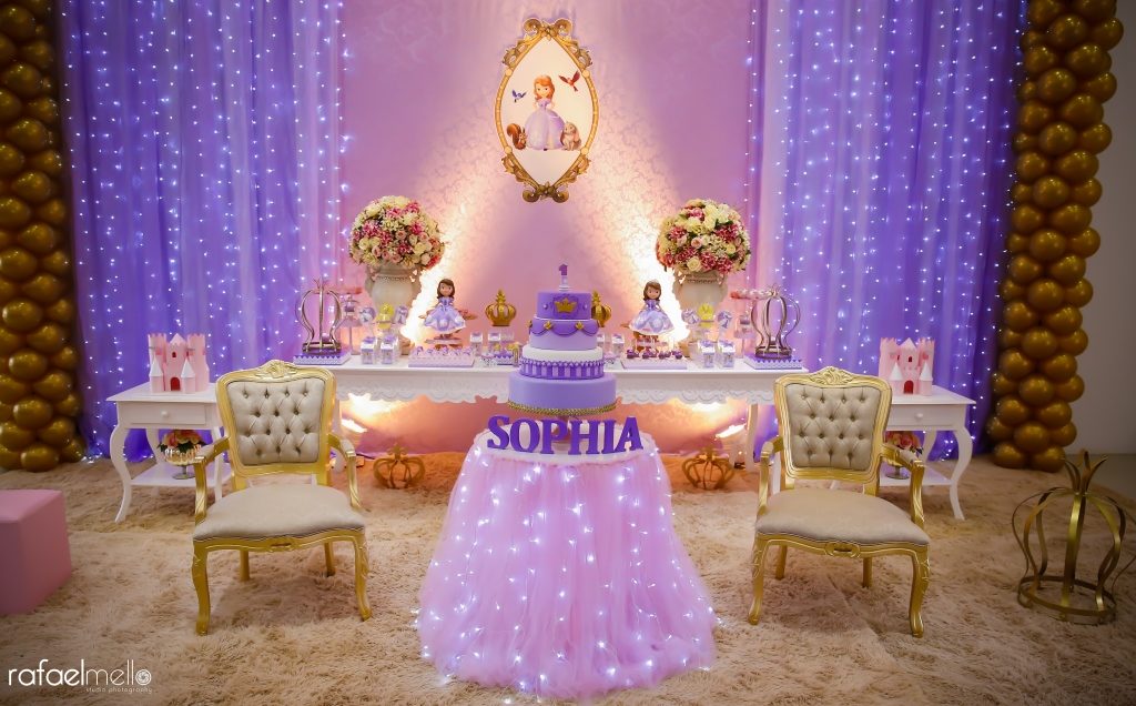 erros comuns decoração festa princesa sofia primeiro aniversário