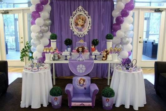 erros comuns decoração festa princesa sofia primeiro aniversário