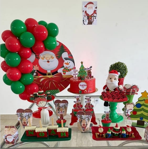 cantinho de fotos natalino DIY