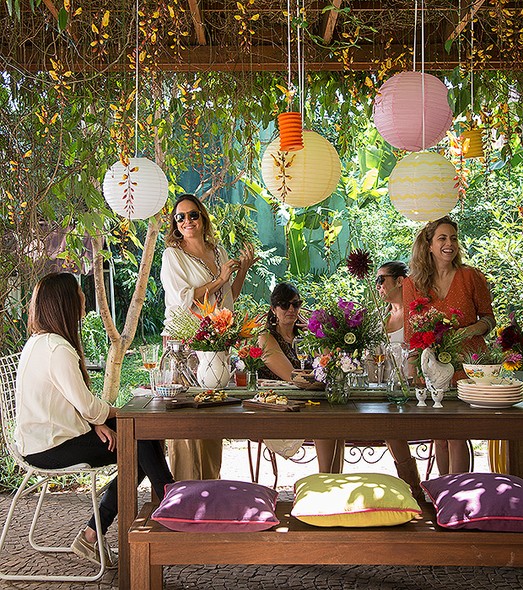 decoração festa jardim noivado