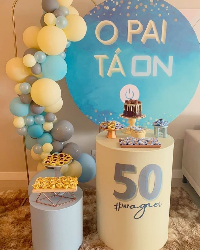 decoração festa masculina minimalista versus rústica