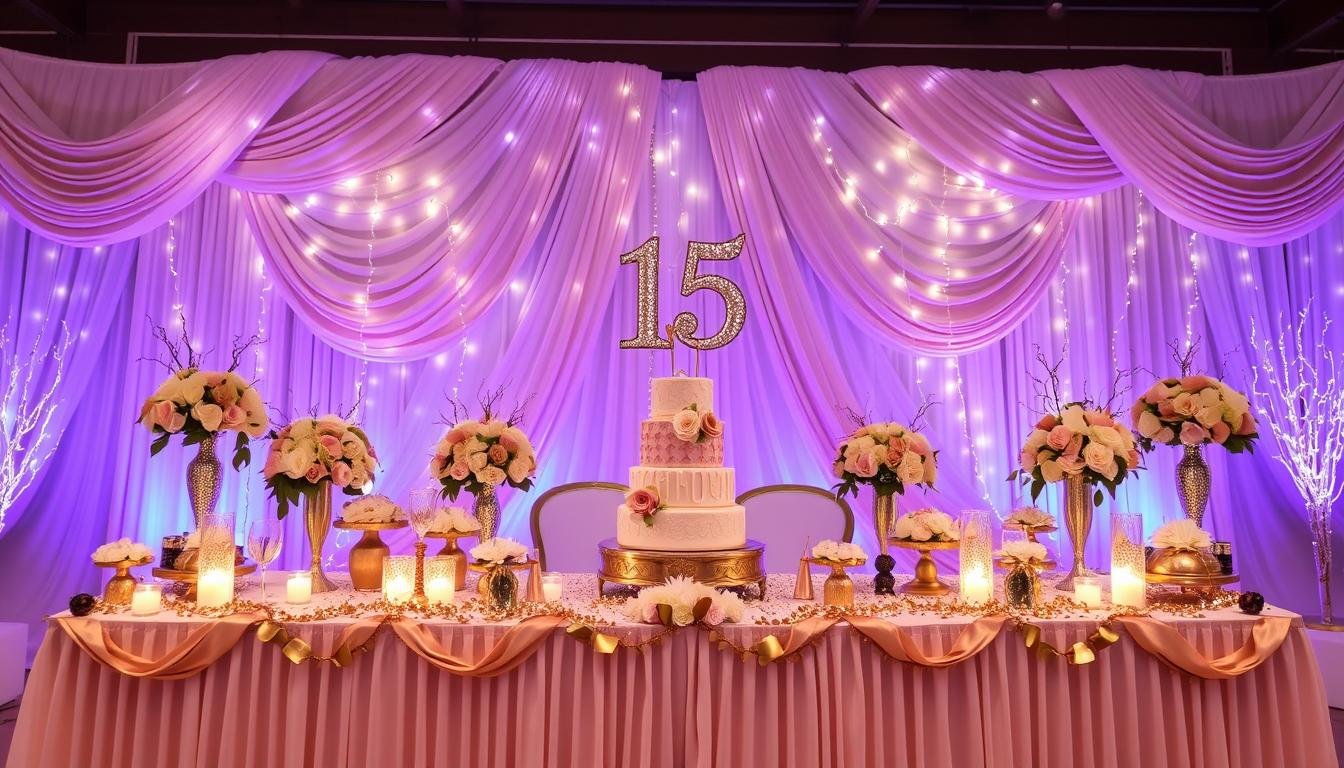 decoração de festa de 15 anos simples e barata