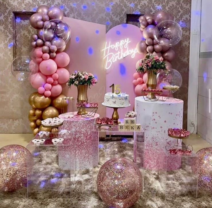 decoração de 15 anos com balões