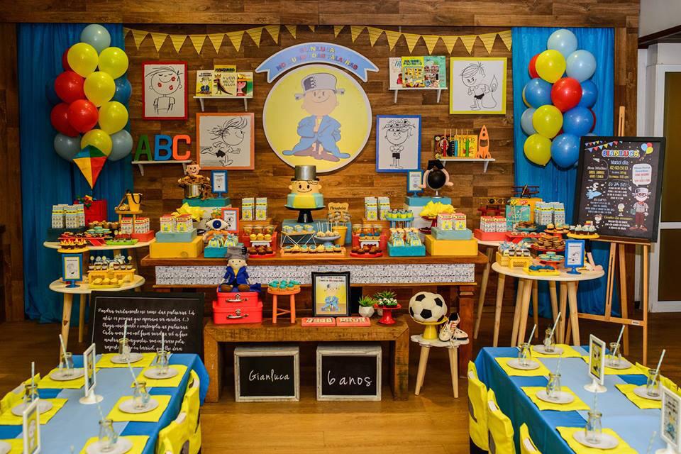 decoração festa menino para chá de bebê