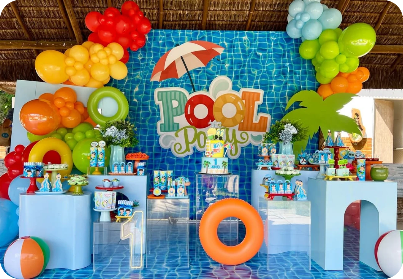 erros comuns na decoração de pool party