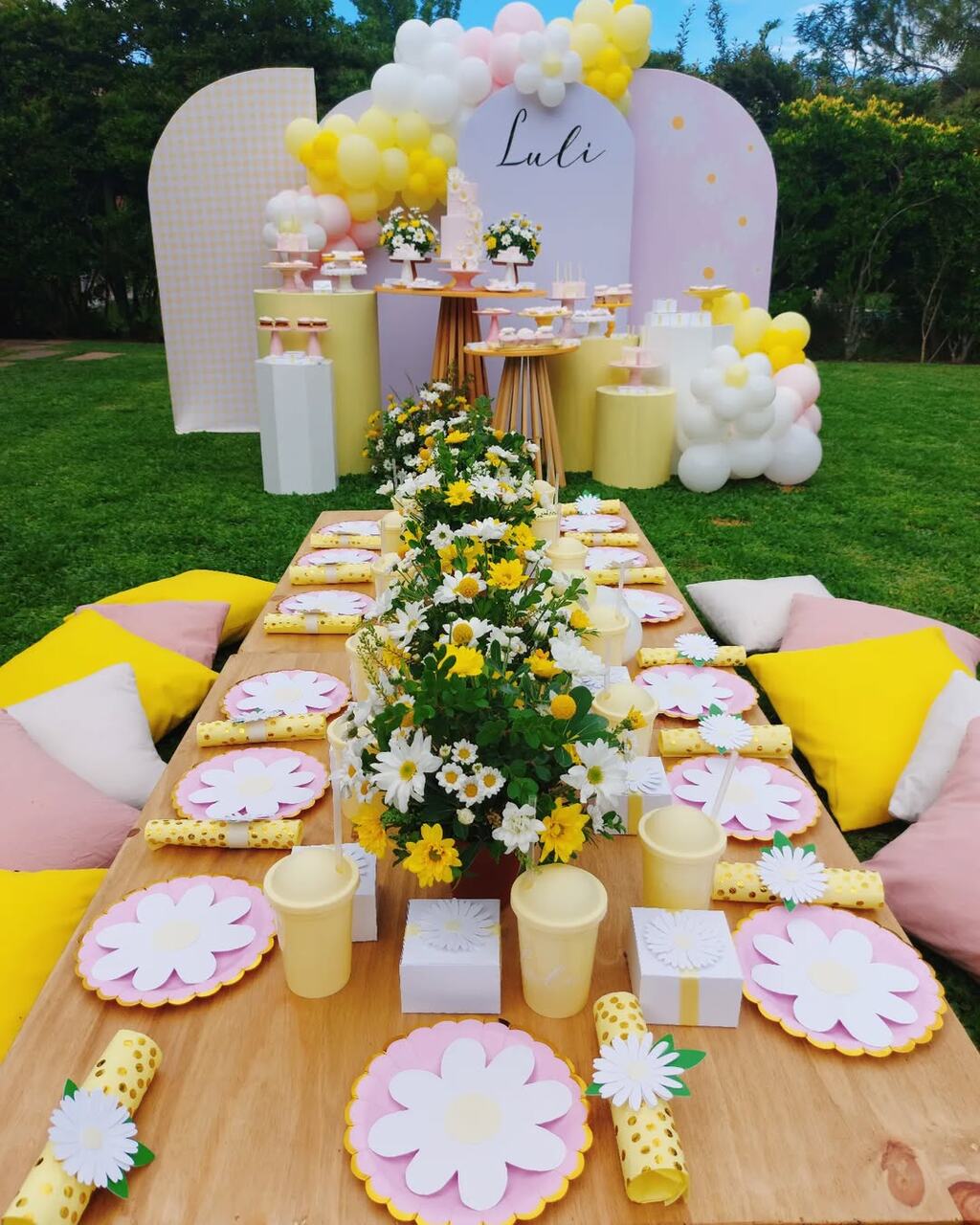 ideias criativas para decoração de festa tema margarida