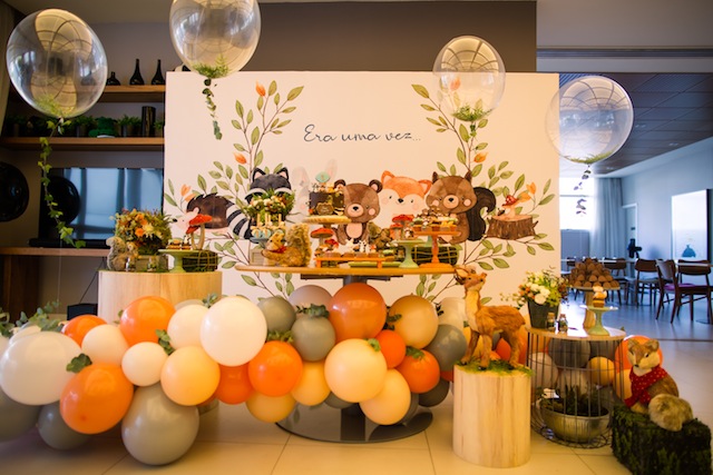 decoração de festa tema natureza