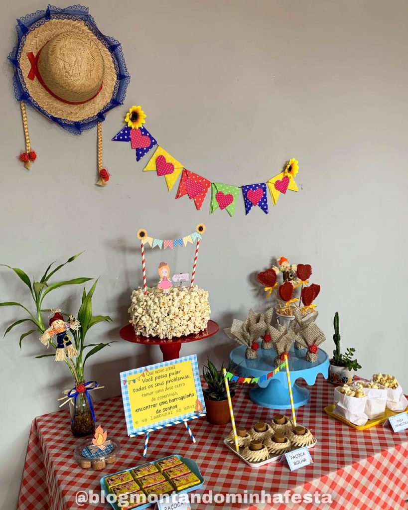 decoração de mesa junina criativa
