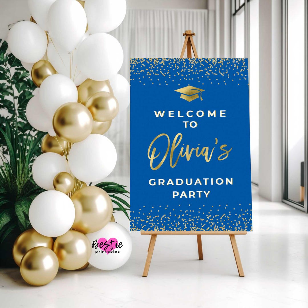 decoração formatura azul royal ou azul marinho